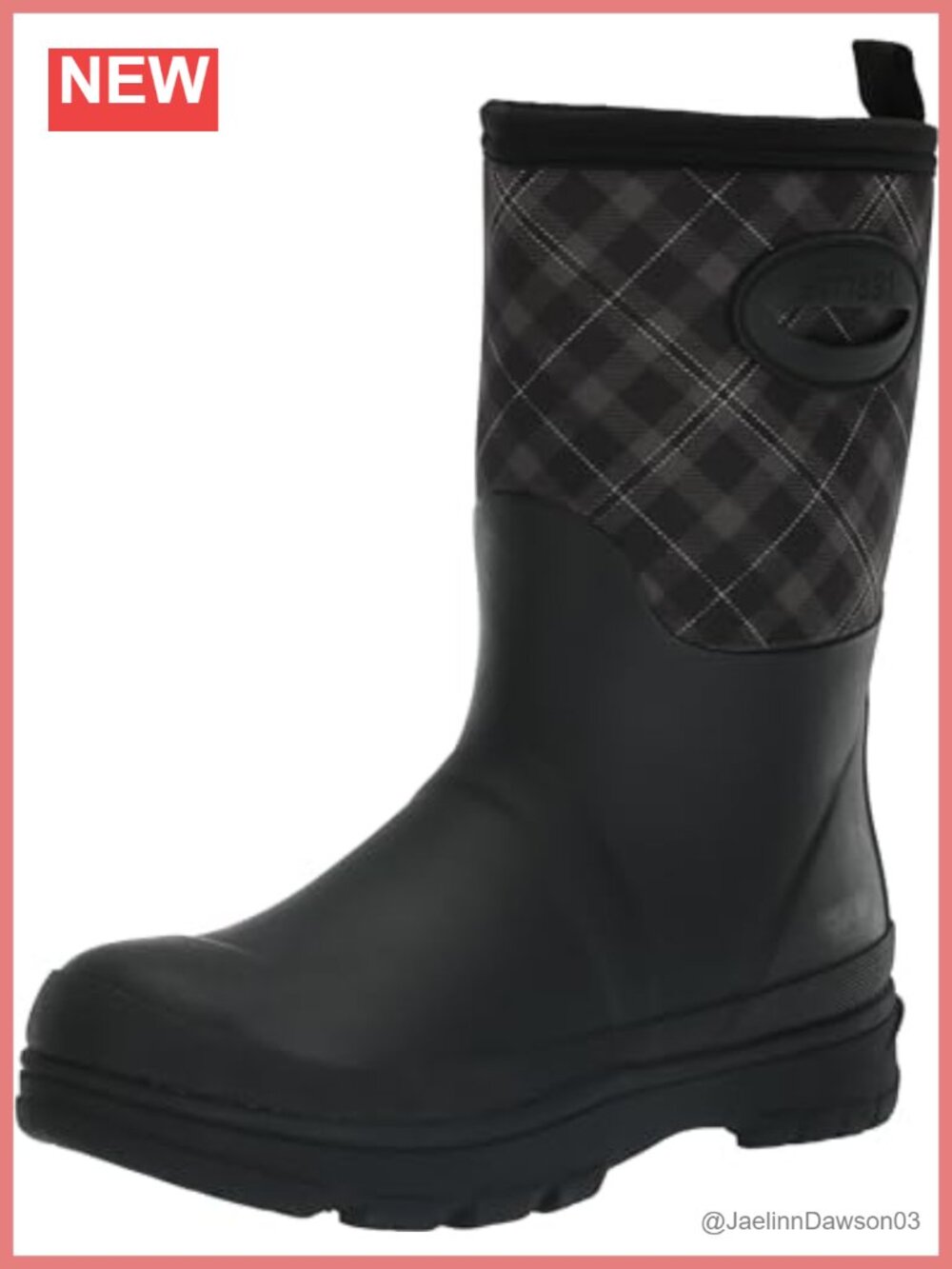 Mid Calf Waterproof Faux Fur Lined Snow Boots for Outdoor Work